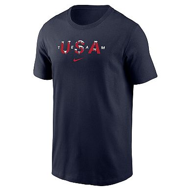Men's Nike Navy Team USA Snow Dri-FIT T-Shirt