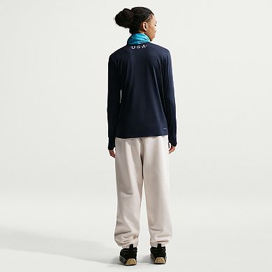 Men's Nike ACG Navy Team USA Element Dri-FIT Half-Zip Pullover