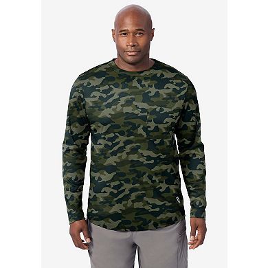 KingSize Men's Big & Tall Long-Sleeve Top