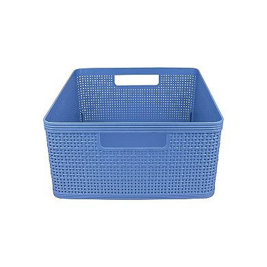 Belle Maison Medium Rectangular Bin 4-Pack Set