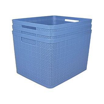 Belle Maison 3-Pack Wheat Straw Storage Baskets
