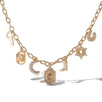 JS Jessica Simpson Starburst Charm Necklace