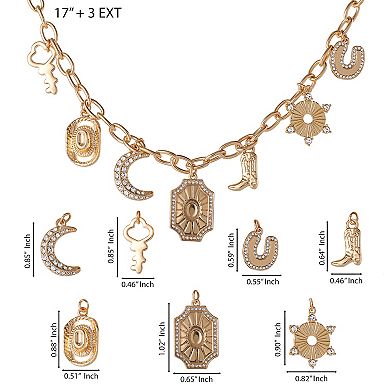 JS Jessica Simpson Starburst Charm Necklace