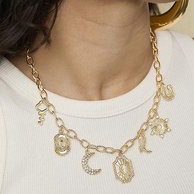 JS Jessica Simpson Starburst Charm Necklace