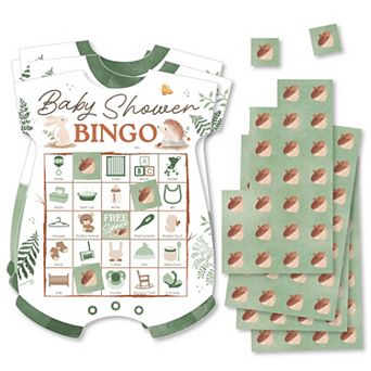 Big Dot of Happiness Woodland Animals Baby Shower Bingo Cards & Markers, Bingo Game - Set of 18
