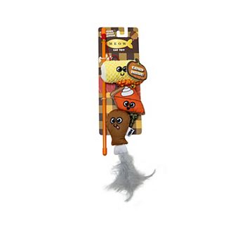 Meow 3-Pack Autumn Patterned Mice Interactive Pet Toys