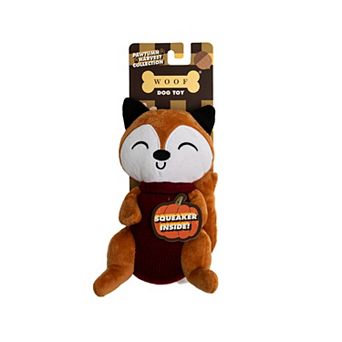 WOOF® Fox In Sweater Squeaky Plush Dog Toy