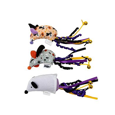 Meow Witch Plush Mice Cat Toy 3-Pack