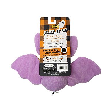 WOOF® Spikey Bat Plush Pet Toy with Squeaker