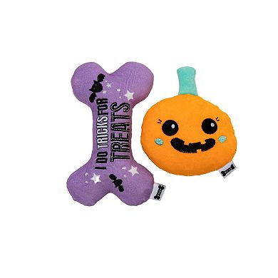 WOOF® 2-Piece Halloween Bone Plush Toy Set