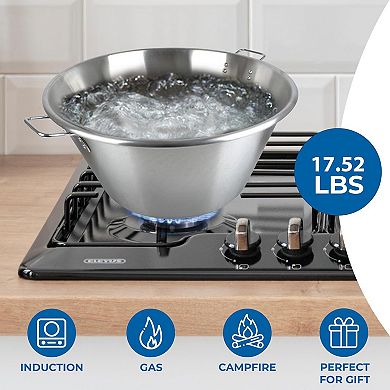 Alpine Cuisine Stainless Steel Cazo 25x13-inch Sanding Finishing Tool , Precision Craftsmanship