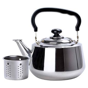 Tea Kettle With Strainer, Stainless Steel, 2.2 L