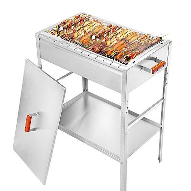 Aramco Bbq Grill & Lid, Large, Stainless Steel