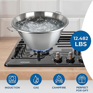 Alpine Cuisine Stainless Steel Cazo 21x12-inch Sanding Finishing Tool , Precision Craftsmanship