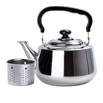 Aramco Alpine Cuisine Tea Kettle & Strainer, 3 L, Stainless Steel