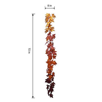 Celebrate Together™ Fall Ombre Leaves Garland