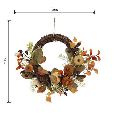 Celebrate Together™ Fall Cornucopia Wreath
