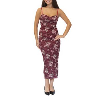 Juniors' madden girl Cowl Neck Bustier Maxi Dress