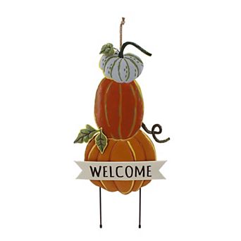 Celebrate Together™ Fall Welcome Pumpkins Metal Garden Stake Outdoor Decor