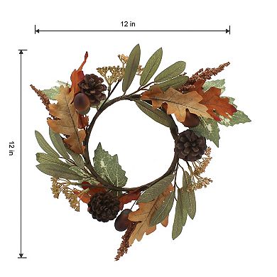 Celebrate Together™ Fall Leaves Mini Artificial Wreath