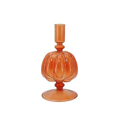 Celebrate Together™ Fall Glass Pumpkin Taper Candle Holder