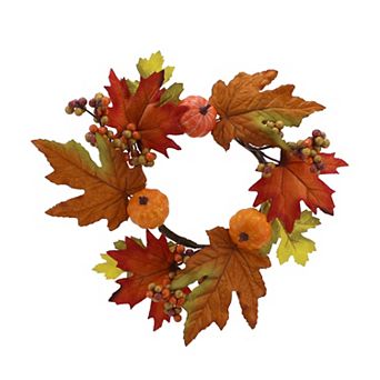 Celebrate Together™ Fall Pumpkin Botanical Mini Artificial Wreath