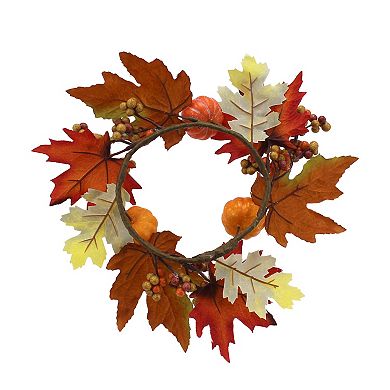 Celebrate Together™ Fall Pumpkin Botanical Mini Artificial Wreath