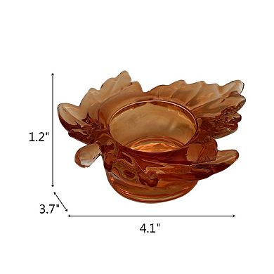 Celebrate Together™ Fall Leaf Glass Tea Light Holder