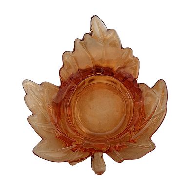 Celebrate Together™ Fall Leaf Glass Tea Light Holder