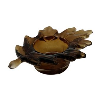 Celebrate Together™ Fall Leaf Glass Tea Light Holder