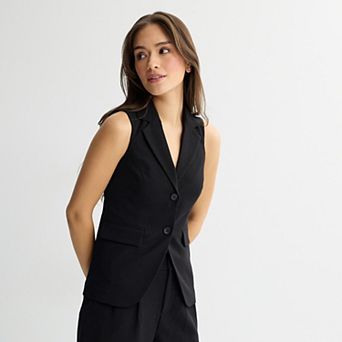 Juniors' SO® Sleeveless Blazer