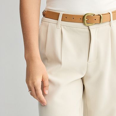 Juniors' SO® Curvy Lowrise Wide Leg Trousers