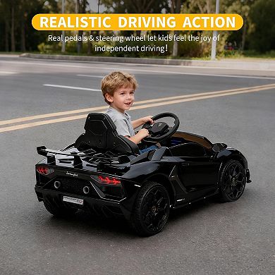 Licensed Lamborghini Kids Toy Car with Remote Control Electric Car Ride On Car
