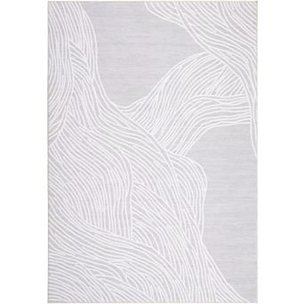 8x10FT Washable Faux Wool Print Area Rug Non Slip Low Pile for Bedroom and Office