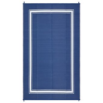 Garvee Modern Plastic Woven Outdoor Rug Reversible UV Stain Resistant Mat for Patio Garden Travel