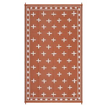 Garvee Modern Geometric Outdoor Rug Reversible UV & Water Resistance Rug for Patio Pool RV & Beach