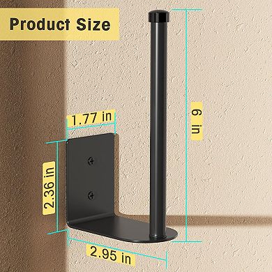 2-Pack Wall-Mount Hat Rack Organizer for Baseball Caps, Black