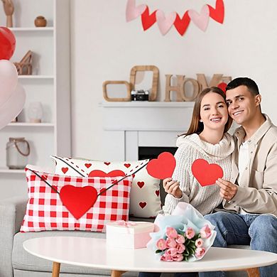 Set of 2 Valentine Envelope Pillow Covers 12x20