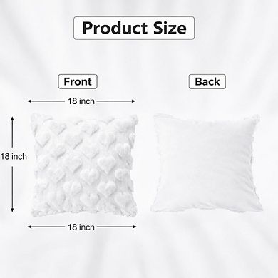 Valentine Heart Pillow Covers 18x18 Set of 2