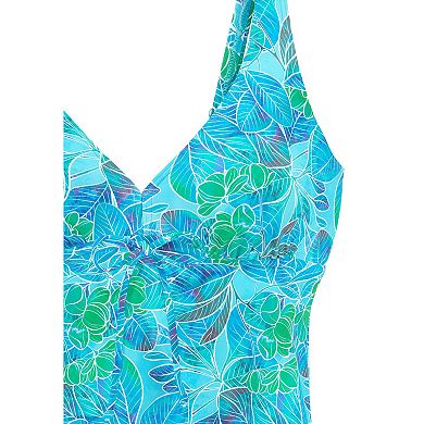 Lascana Women's Tropical Print Underwire Tankini Top