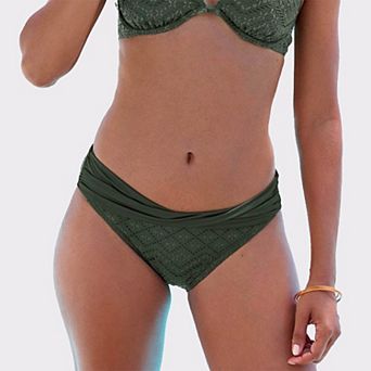 Lascana Women's Twist Front Bikini Bottom
