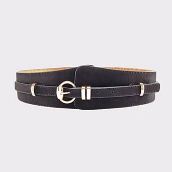 Lascana Women's 2-In-1 Faux Suede Waist Belt