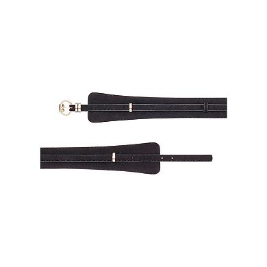 Lascana Women's 2-In-1 Faux Suede Waist Belt