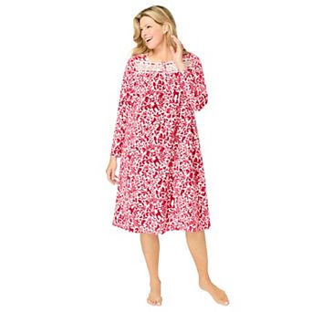 Only Necessities Plus Size Long-Sleeve Gown