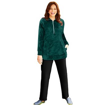 Catherines Women's Plus Size Ultimate Plush Half-Zip Pullover