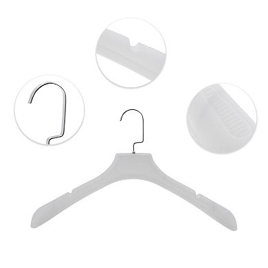 Lightweight Flat Hook Clothes Hanger 4 Pcs