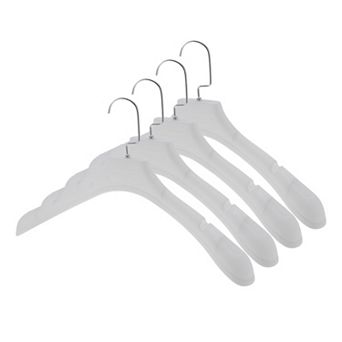 Lightweight Flat Hook Clothes Hanger 4 pc