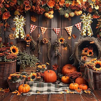 Large Floral Burlap Bow for Wreath, Sunflower Decoration for Front Door