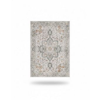 5x7 Light Taupe Rug Low-Pile, Non-Slip, Machine Washable Area Rug