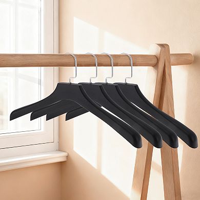 Smooth Flat Hook Closet Hanger 4 Pcs